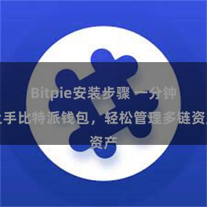 Bitpie安装步骤 一分钟上手比特派钱包，轻松管理多链资产