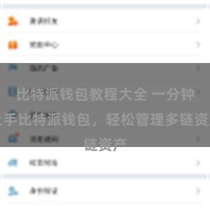 比特派钱包教程大全 一分钟上手比特派钱包，轻松管理多链资产