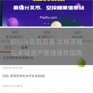 Bitpie钱包交易 比特派钱包多链资产管理操作指南