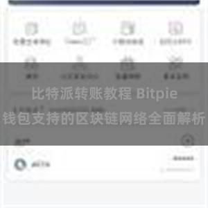 比特派转账教程 Bitpie钱包支持的区块链网络全面解析