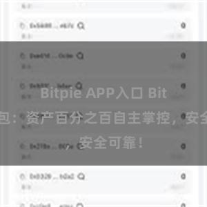 Bitpie APP入口 Bitpie钱包：资产百分之百自主掌控，安全可靠！