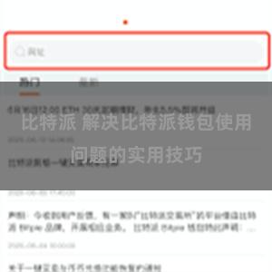 比特派 解决比特派钱包使用问题的实用技巧