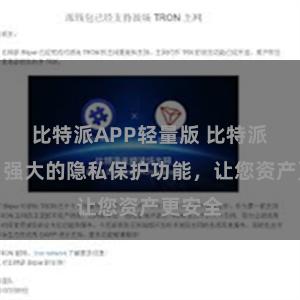 比特派APP轻量版 比特派钱包：强大的隐私保护功能，让您资产更安全