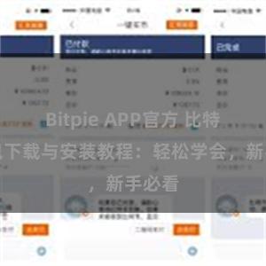 Bitpie APP官方 比特派钱包下载与安装教程：轻松学会，新手必看