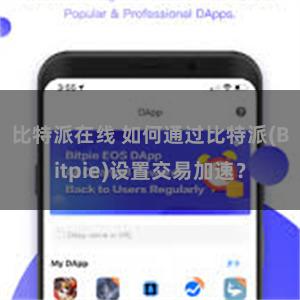 比特派在线 如何通过比特派(Bitpie)设置交易加速？