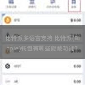 比特派多语言支持 比特派(Bitpie)钱包有哪些隐藏功能？