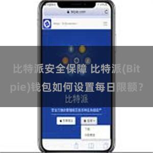 比特派安全保障 比特派(Bitpie)钱包如何设置每日限额？