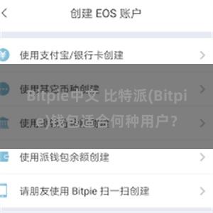 Bitpie中文 比特派(Bitpie)钱包适合何种用户？