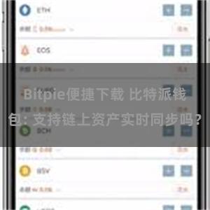 Bitpie便捷下载 比特派钱包: 支持链上资产实时同步吗？