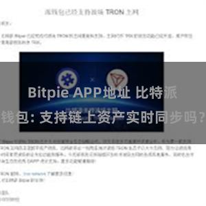 Bitpie APP地址 比特派钱包: 支持链上资产实时同步吗？